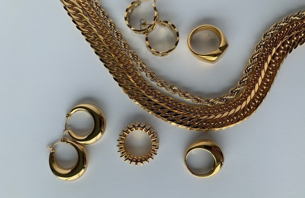 gold filled jewelry - rings and chains